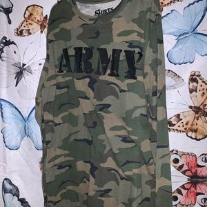 Long Sleeve Army Tshirt